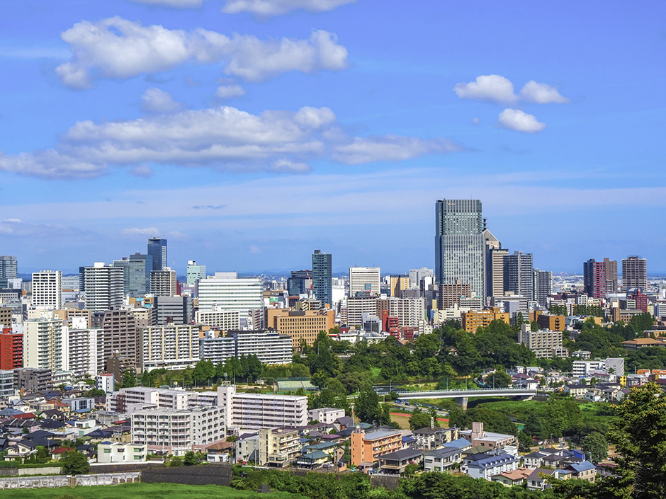 仙台市の街並み
